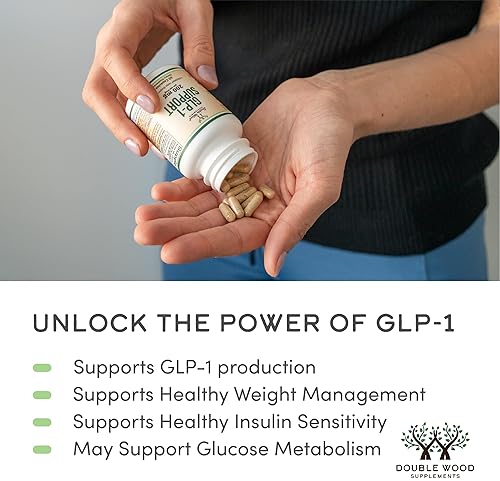 DOUBLE WOOD SUPPLEMENTS GLP-1 SUPPLEMENT 200MG BIOFLAVONOID EXTRACT FOR GLP-1 SUPPORT GUT HEALTH, 30 SERVINGS, DOUBLE WOOD