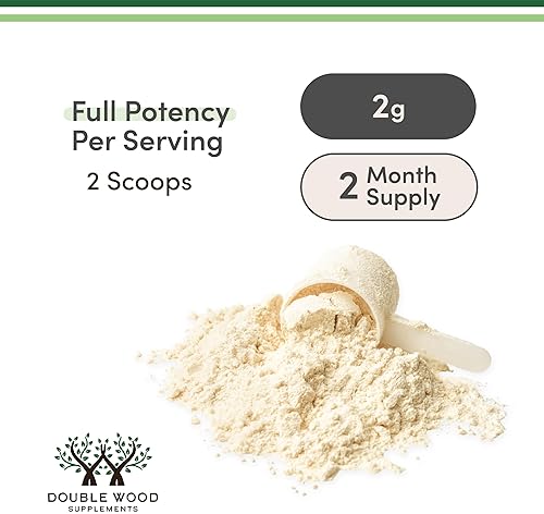 DOUBLE WOOD SUPPLEMENTS BOVINE COLOSTRUM POWDER 120G GUT HEALTH, IMMUNE, SKIN HAIR SUPPORT FOR WOMEN MEN, 60 SERVINGS