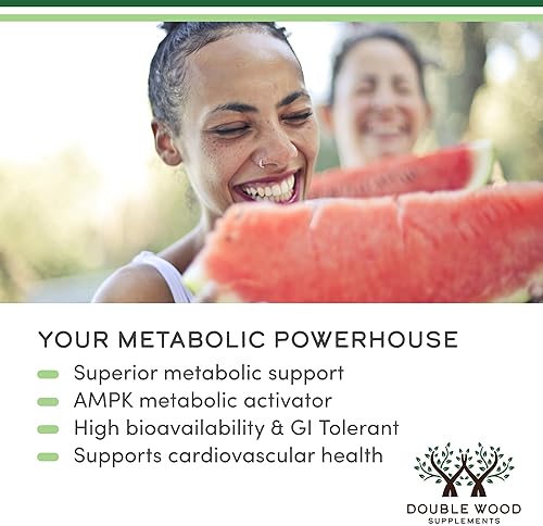 DOUBLE WOOD SUPPLEMENTS BERBERINE HCL 500MG - 60 VEGAN CAPSULES, NON-GMO, GLUTEN FREE, AMPK ACTIVATOR FOR HEART HEALTH