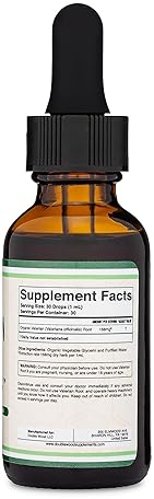DOUBLE WOOD SUPPLEMENTS VALERIAN ROOT DROPS FOR SLEEP ORGANIC TINCTURE EXTRACT 168MG, 1OZ, RELAXATION SUPPLEMENT