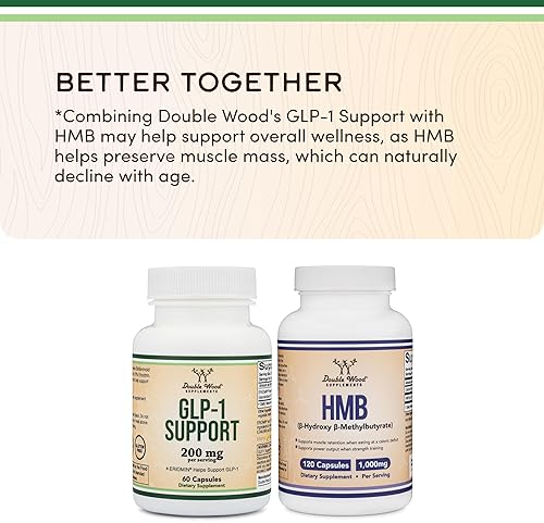 DOUBLE WOOD SUPPLEMENTS GLP-1 SUPPLEMENT 200MG BIOFLAVONOID EXTRACT FOR GUT HEALTH, 70 ERIOCITRIN, 30 SERVINGS