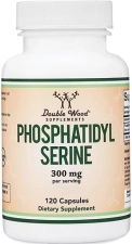 DOUBLE WOOD SUPPLEMENTS PHOSPHATIDYLSERINE 300MG SUPPLEMENT 120 CAPSULES BRAIN MEMORY SUPPORT BY DOUBLE WOOD