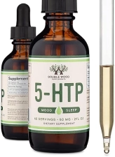 DOUBLE WOOD SUPPLEMENTS 5-HTP LIQUID DROPS 50MG FAST-ABSORBING SEROTONIN SUPPLEMENT FOR MOOD, SLEEP RELAXATION, 60 SERVINGS