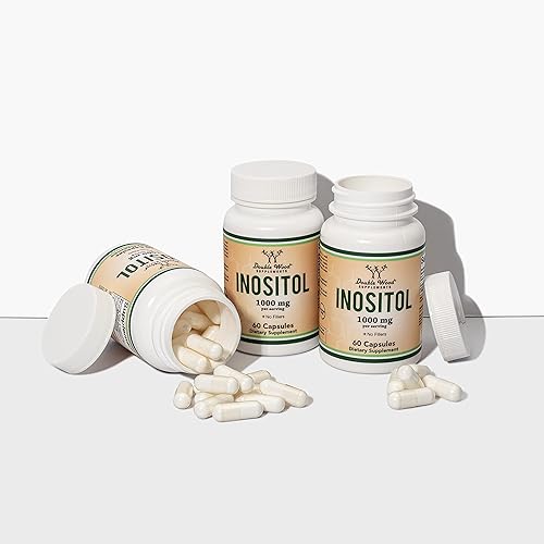 DOUBLE WOOD SUPPLEMENTS MYO-INOSITOL 1000MG CAPSULES FOR WOMEN 60 VEGAN, GLUTEN-FREE, FILLER-FREE BY DOUBLE WOOD