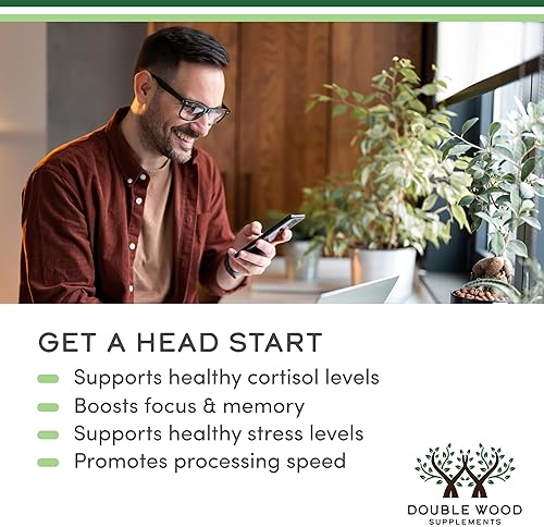 DOUBLE WOOD SUPPLEMENTS PHOSPHATIDYLSERINE 300MG SUPPLEMENT 120 CAPSULES, MEMORY FOCUS SUPPORT BY DOUBLE WOOD