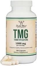 DOUBLE WOOD SUPPLEMENTS TMG TRIMETHYLGLYCINE 1000MG SUPPLEMENT 180 CAPSULES, HOMOCYSTEINE SUPPORT, NON-GMO, GLUTEN-FREE