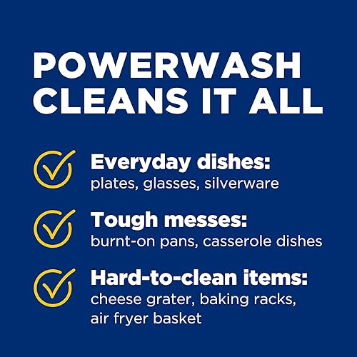 DAWN POWERWASH LEMON DISH SPRAY, LIQUID DISH SOAP, 2 REFILLS, 43 FL OZ FAST GREASE REMOVAL