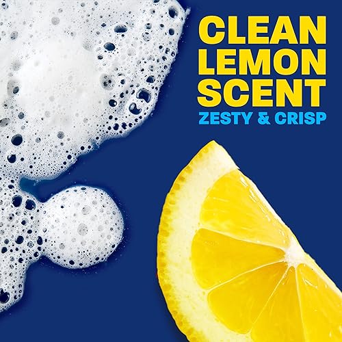 DAWN PLATINUM EZ-SQUEEZE LEMON DISH SOAP, GREASE REMOVAL, 6-PACK 18OZ, BLEACH ALTERNATIVE