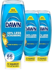 DAWN ULTRA EZ-SQUEEZE DISH SOAP, ORIGINAL SCENT, 22OZ BOTTLES, 3-PACK, DISHWASHING LIQUID
