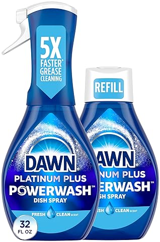 DAWN POWERWASH DISH SPRAY STARTER KIT REFILL, FRESH SCENT, 32OZ, DISH SOAP CLEANING SUPPLIES