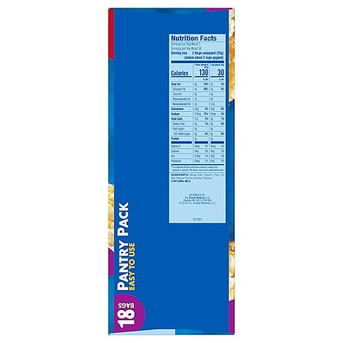 POP SECRET MOVIE THEATER BUTTER MICROWAVE POPCORN, 36 BAGS 3 OZ , 2 BOXES, BULK SNACK PACK