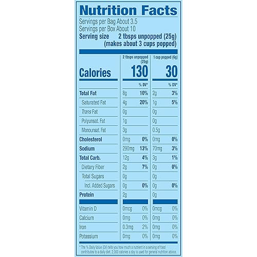 POP SECRET HOMESTYLE BUTTER MICROWAVE POPCORN, 3.2OZ BAGS, 3 COUNT, PACK OF 6