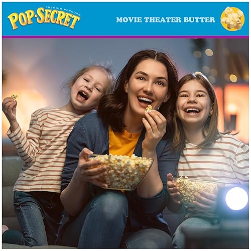 POP SECRET MOVIE THEATER BUTTER MICROWAVE POPCORN, 3.2OZ BAGS, 12 COUNT SHARING PACK