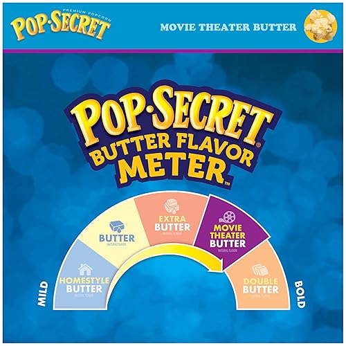 POP SECRET MOVIE THEATER BUTTER MICROWAVE POPCORN, 1.75OZ BAGS, 12-PACK SNACK SIZE