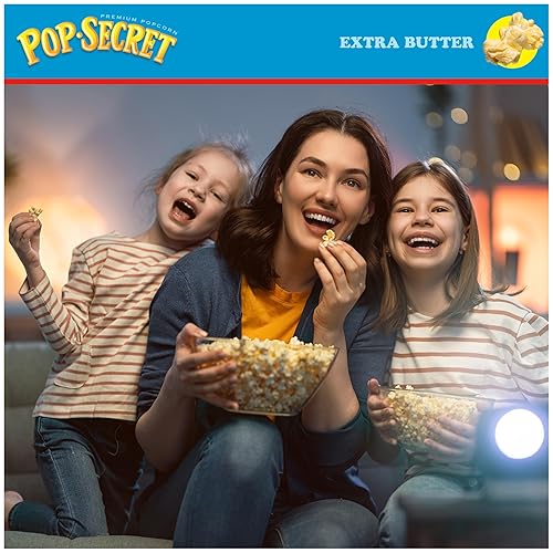 POP SECRET EXTRA BUTTER MICROWAVE POPCORN, 3.2 OZ BAGS, 12 COUNT BUTTERY SNACK FOR MOVIE NIGHTS