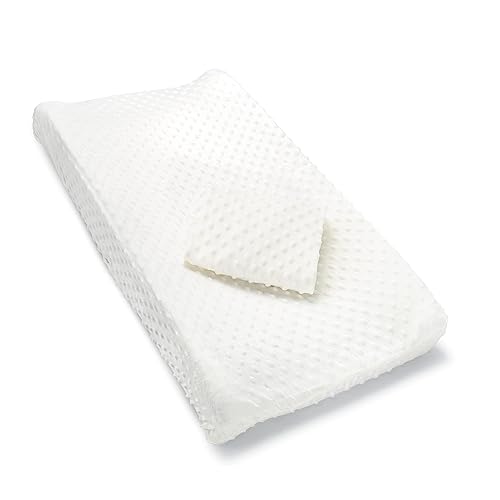 MUNCHKIN DIAPER CHANGING PAD COVERS 2 PACK, WHITE FITS STANDARD CONTOURED CHANGING PADS, SOFT COTTON