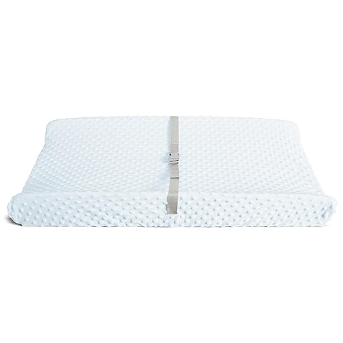 MUNCHKIN DIAPER CHANGING PAD COVERS 2-PACK, BLUE WHITE, FITS STANDARD CONTOURED PADS