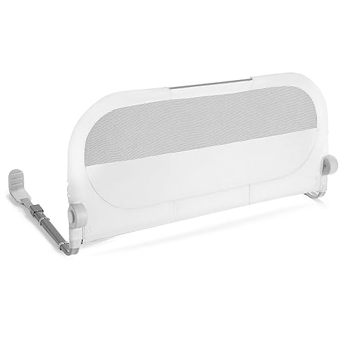 MUNCHKIN SLEEP TODDLER BED RAIL GUARD, FITS TWIN, FULL QUEEN MATTRESSES, GREY SAFETY RAIL