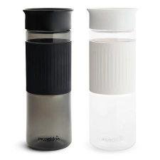 MUNCHKIN MIRACLE 360 SPILL PROOF SIPPY CUPS, 24OZ, 2-PACK, BLACK WHITE TODDLER ADULT SAFE