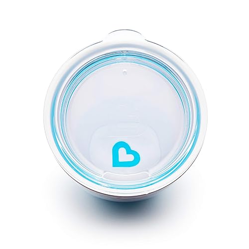 MUNCHKIN SPLASH TODDLER FEEDING SET DIVIDED PLATE, BOWL OPEN CUP, BLUE SPRINKLES, BPA-FREE