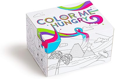 MUNCHKIN COLOR ME HUNGRY 7-PIECE TODDLER FEEDING SET PLATES, BOWL, CUP UTENSILS, BLUE GIFT BOX