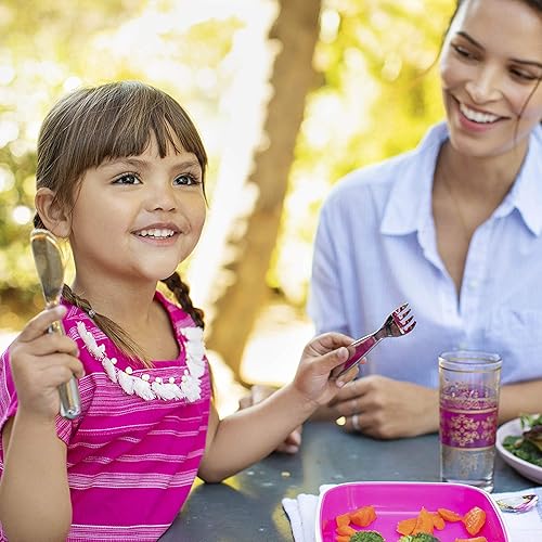 MUNCHKIN POLISH TODDLER UTENSILS SET, STAINLESS STEEL FORK, KNIFE SPOON, 3-PIECE SET