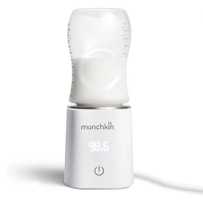 MUNCHKIN 98 DIGITAL PLUG-IN BABY BOTTLE WARMER WITH 4 ADAPTERS, FITS MOST BOTTLES, WHITE