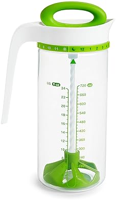 MUNCHKIN SMART BLEND FORMULA MIXER BREAST MILK STORAGE PITCHER, 24OZ CAPACITY, GREEN