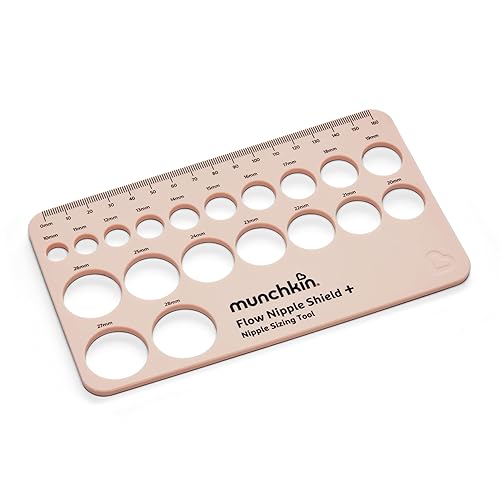 MUNCHKIN NIPPLE SIZING TOOL FOR BREASTFEEDING MOMS ACCURATE NIPPLE MEASUREMENT GUIDE