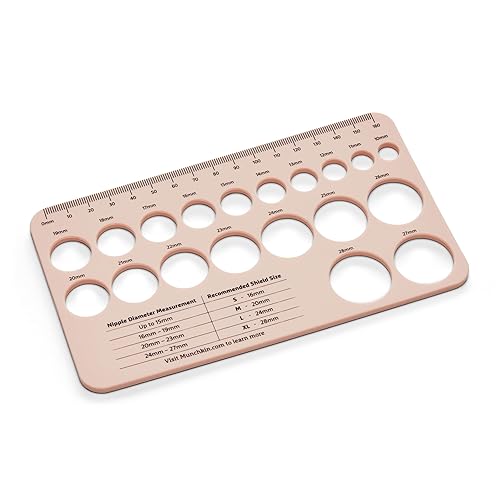 MUNCHKIN NIPPLE SIZING TOOL FOR BREASTFEEDING MOMS ACCURATE NIPPLE MEASUREMENT GUIDE