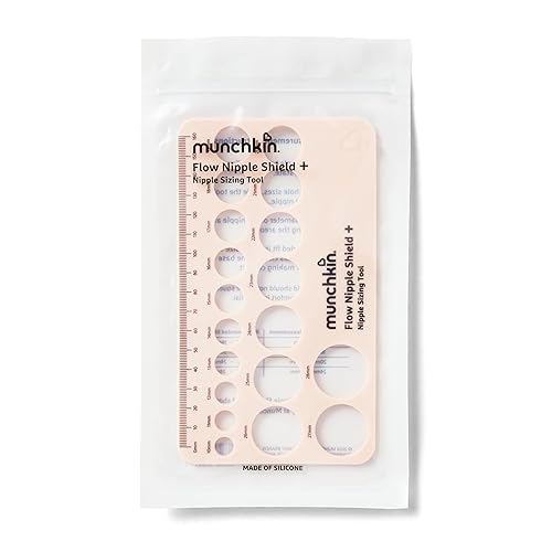MUNCHKIN NIPPLE SIZING TOOL FOR BREASTFEEDING MOMS ACCURATE NIPPLE MEASUREMENT GUIDE