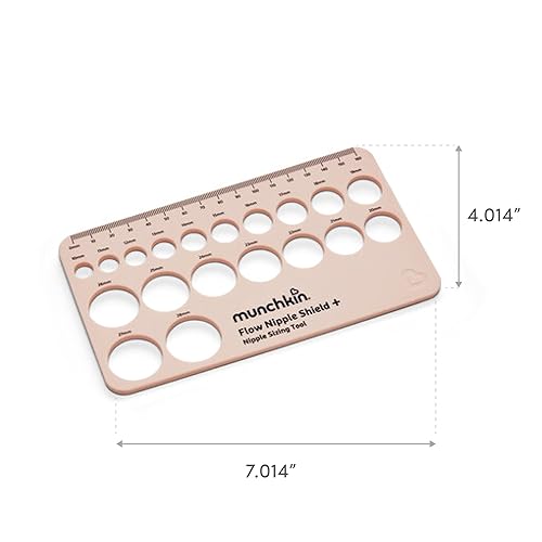 MUNCHKIN NIPPLE SIZING TOOL FOR BREASTFEEDING MOMS ACCURATE NIPPLE MEASUREMENT GUIDE