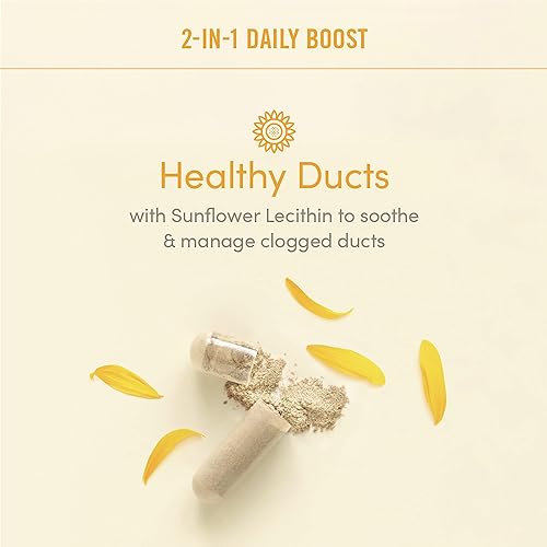 MUNCHKIN MILKMAKERS DAILY BOOST 2-IN-1 LACTATION SUPPLEMENT, FENUGREEK FREE, 60 CAPSULES