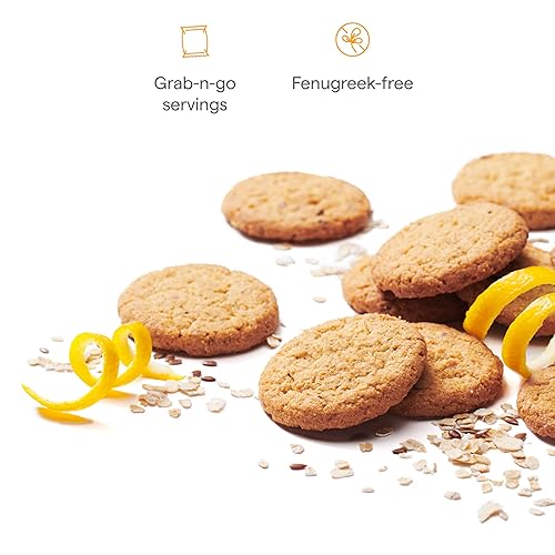 MUNCHKIN MILKMAKERS LACTATION COOKIE BITES, LEMON BLISS FLAVOR, 10 COUNT BREASTFEEDING SNACK