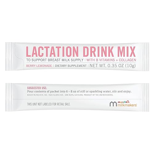 MUNCHKIN MILKMAKERS LACTATION COOKIE BITES OATMEAL CHOCOLATE CHIP DRINK MIX, 24 CT COMBO