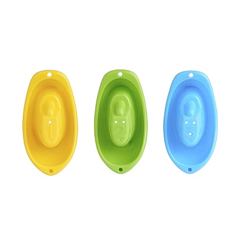 MUNCHKIN BATH TOY SCOOP 6-PACK LITTLE BOAT TRAIN SET BABY BATH TOYS ORGANIZER BOATS