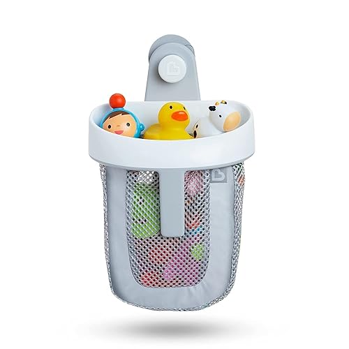 MUNCHKIN BATH TOY SCOOP WITH 8 WILD ANIMAL SQUIRTS BABY BATH TOYS ORGANIZER SET