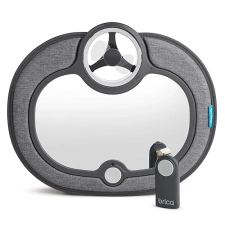 MUNCHKIN BRICA BREEZE BABY IN-SIGHT FAN CAR MIRROR, REAR-FACING, COOLING, GREY SAFE TRAVEL