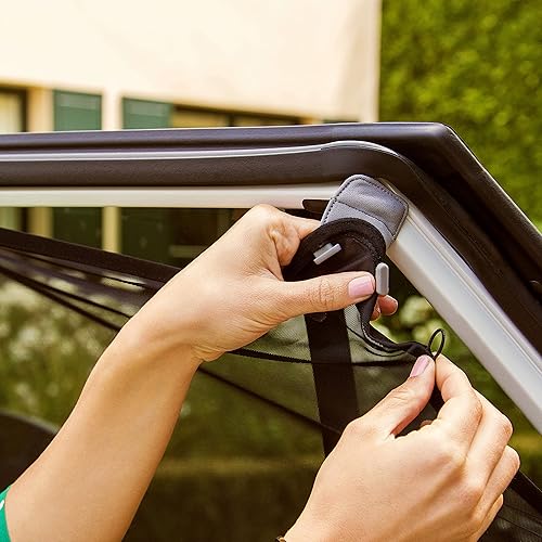 MUNCHKIN BRICA MAGNETIC SUN SHADE 360 PIVOT WIDE-ANGLE BABY CAR MIRROR, ADJUSTABLE FIT