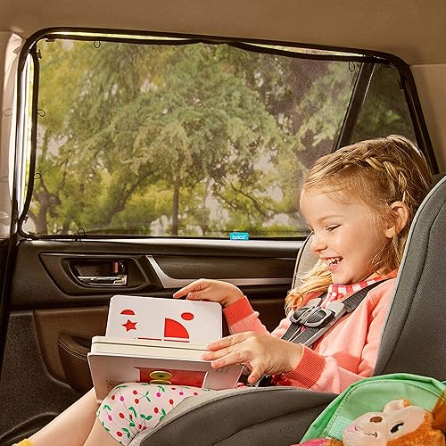 MUNCHKIN BRICA MAGNETIC SUN SHADE 360 PIVOT WIDE-ANGLE BABY CAR MIRROR, ADJUSTABLE FIT