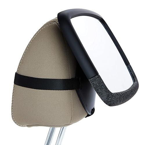 MUNCHKIN BRICA MAGNETIC SUN SHADE 360 PIVOT WIDE-ANGLE BABY CAR MIRROR, ADJUSTABLE FIT