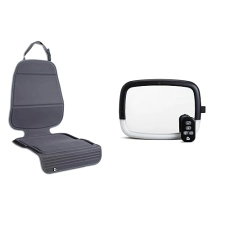 MUNCHKIN CAR SEAT PROTECTOR 360 BABY MIRROR SET ELITE SEAT GUARDIAN NIGHT LIGHT PIVOT MIRROR