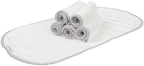 MUNCHKIN WATERPROOF CHANGING PAD LINERS, 6 PACK REUSABLE, ABSORBENT BABY DIAPER CHANGING MATS