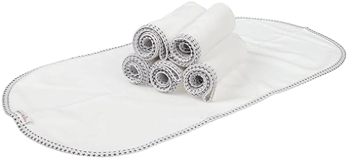 MUNCHKIN WATERPROOF CHANGING PAD LINERS, 6 PACK REUSABLE, ABSORBENT BABY DIAPER CHANGING MATS