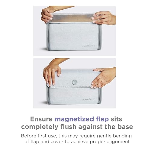 MUNCHKIN 59S UV STERILIZER CLEANING BAG FOR BABY BOTTLES ACCESSORIES, GREY PORTABLE SANITIZER