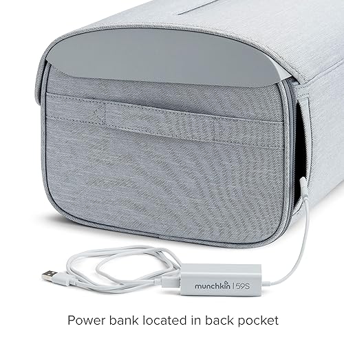 MUNCHKIN 59S UV STERILIZER CLEANING BAG FOR BABY BOTTLES ACCESSORIES, GREY PORTABLE SANITIZER