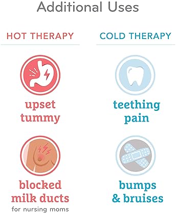 MUNCHKIN THERABURPEE COLIC FEVER RELIEF KIT WITH ESSENTIAL OILS, HOT COLD BURP CLOTHS