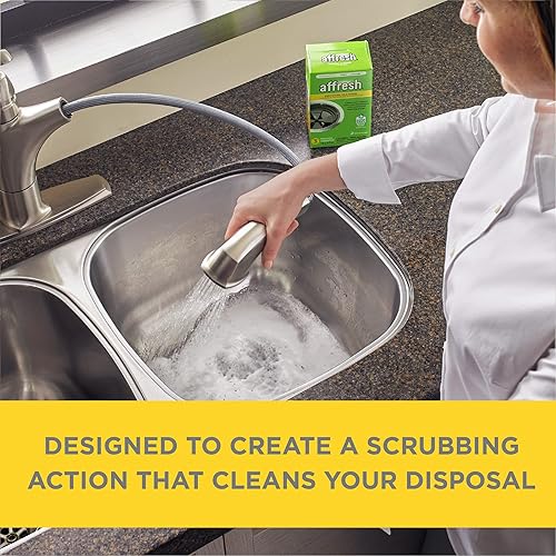 AFFRESH GARBAGE DISPOSAL CLEANER TABLETS, ODOR REMOVER, 9 COUNT PER PACK, 3 PACK 27 TABLETS