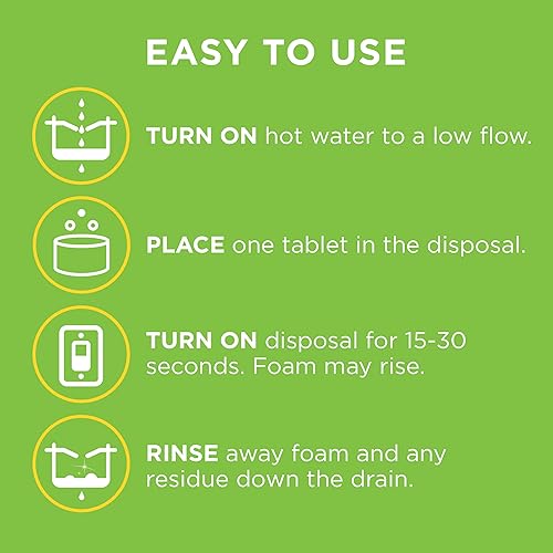 AFFRESH GARBAGE DISPOSAL CLEANER TABLETS, REMOVES ODORS RESIDUE, 9 COUNT, 3 PACK