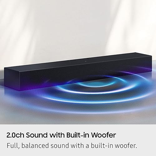 SAMSUNG HW-B400F 2.0CH B-SERIES SOUNDBAR 2025 WITH BUILT-IN SUBWOOFER, REMOTE VOICE ENHANCE